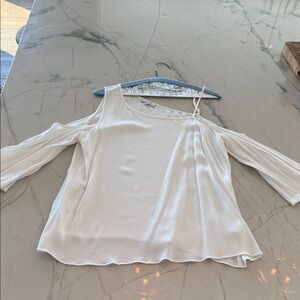 1. State Off-Shoulder White Blouse